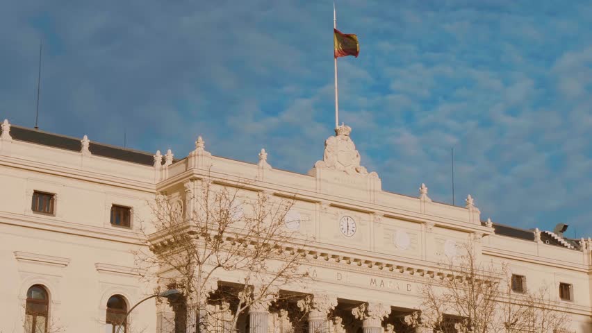 Madrid Stock Exchange building called Bolsa de Madrid