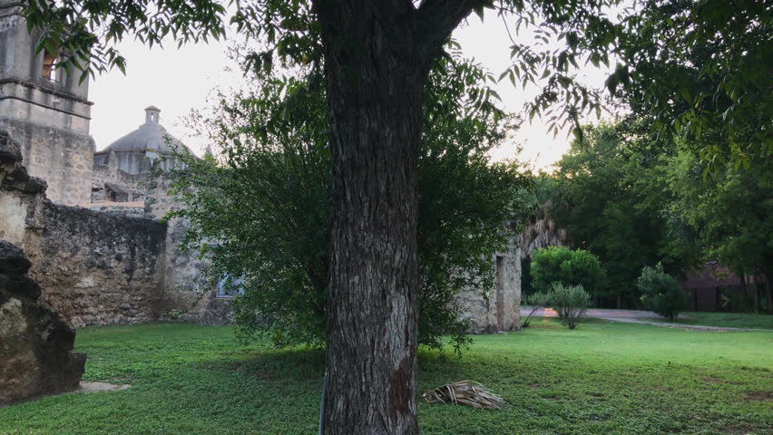 Mission Concepcion, Texas, San Antonio, Summer morning