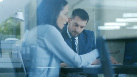 futuristic laboratory creative engineer works on Stock Footage Video ...