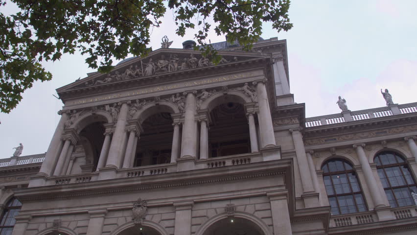 Education in higher education institutions University of Vienna. Dolly shot.