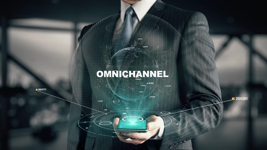 Businessman with Omnichannel | Shutterstock HD Video #1008011383
