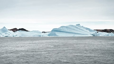 Moving Shot Boat Iceberg Middle Arctic Stock Footage Video (100% ...