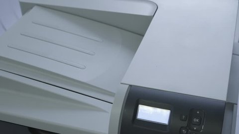 Printer prints on paper
