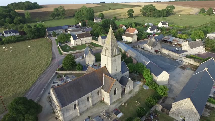 Meuvaines, Normandy, France. Saint-Manvieu Church