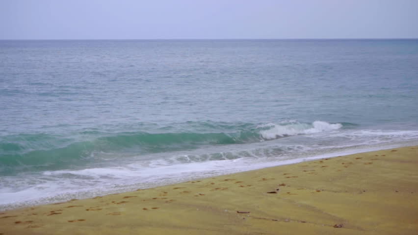 Rolling waves crashing Nai Yang beach, Phuket Thailand | Shutterstock HD Video #1008054664