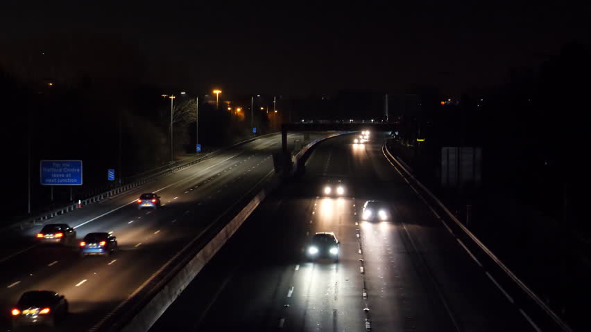 view above manchester city ring road Stock Footage Video (100% Royalty ...