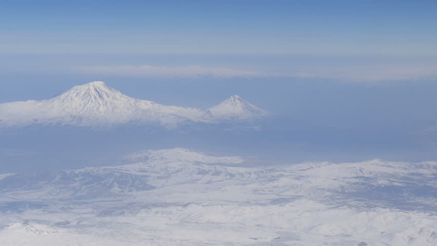 Арарат из самолета гора