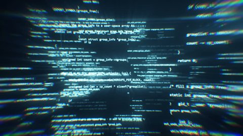 work program code technological space Stock Footage Video (100% Royalty ...
