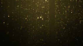 Gold  particles  glitter background wall 