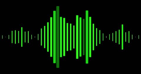 Audio wave visuals for a podcast or audiobook.