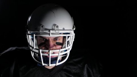 Closeup Portrait Of Football Player Stock Footage Video 100 Royalty Free Shutterstock