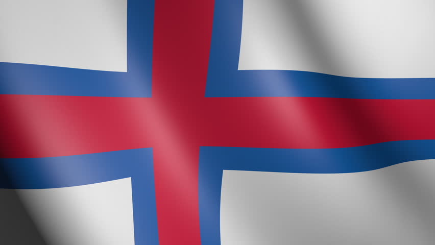 Flag Of The Faroe Islands Stock Footage Video (100% Royalty-free 