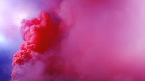 4K Stage Concert Scene or area for green screen shoted peoples for tv show or etc... With Colored smoke grenades. Slow Motion 150fps high quality.