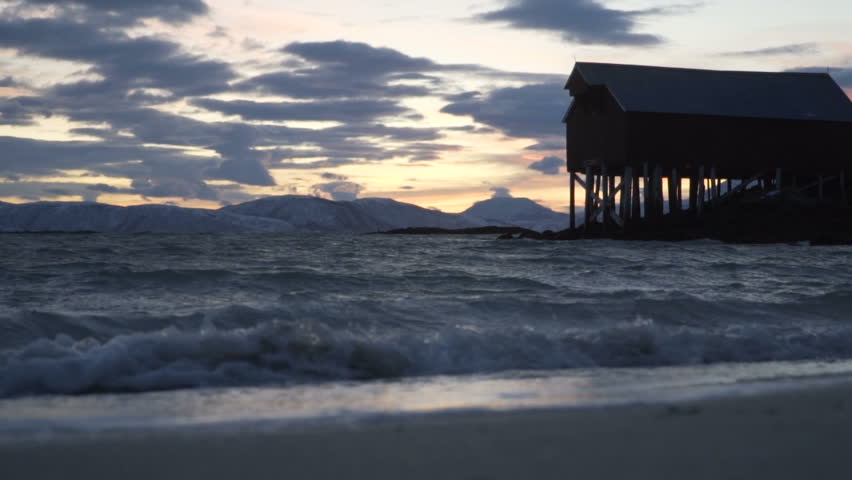 Beautiful fjords in north Norway