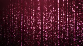 red particles  glitter rain awards  abstract background loop wall