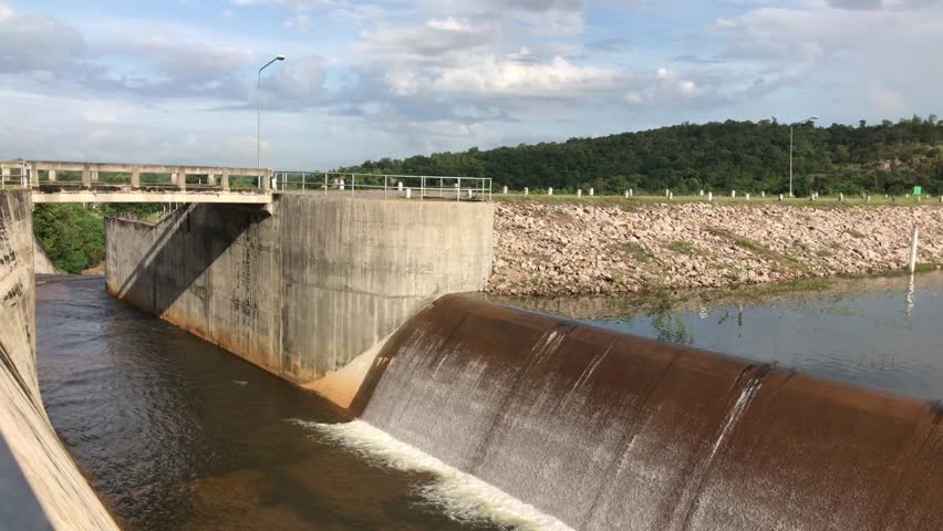 Full View of the Dam with the water of the River image - Free stock ...