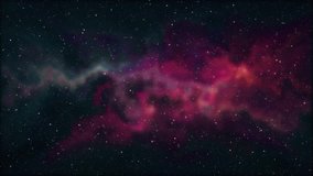 soft moving nebula space stars night sky animation background new quality nature scenic school cool education colorful light video footage