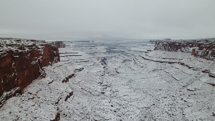 A stunning aerial view of Shafer Canyon. Utah USA