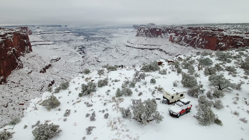 A stunning aerial view of Shafer Canyon. Utah USA
