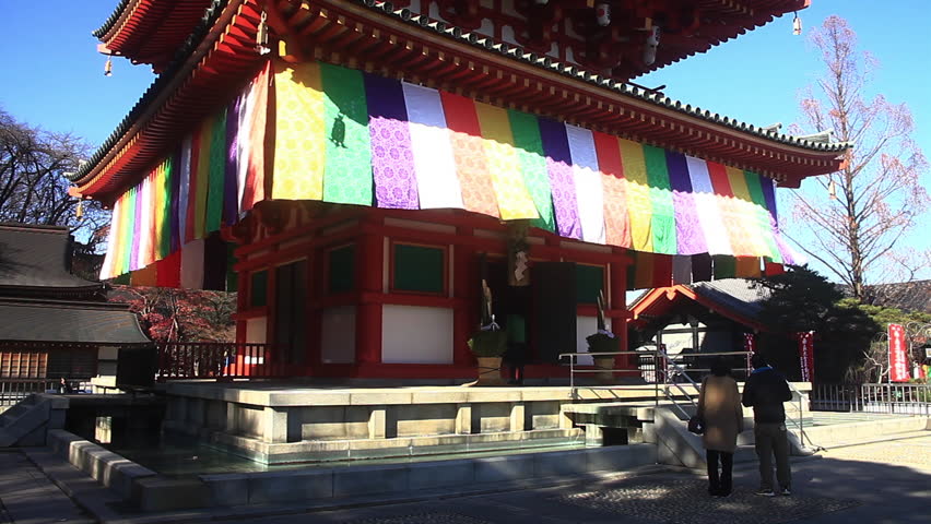 Hino-shi Tokyo / Japan - 01.10.2018 : Its a traditional location in Tokyo. 
