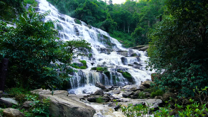Maeya Waterfall in Thailand is a large waterfall located deep in forest of Chiang Mai, north of Thailand. The beautiful cascade of this waterfall gives a fresh nature landcape for all jungle tourists.