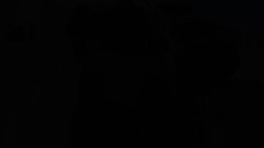 Slow motion Asian girl walking upstair of the National Palace Museum. On a back view. Translation on building text National Palace Museum"."