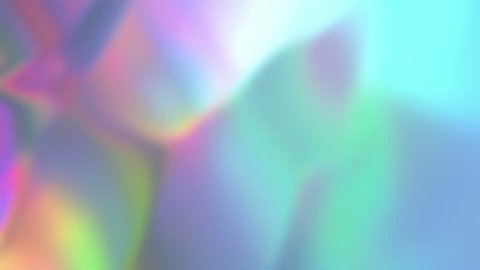 Holographic neon foil animation. colorful abstract background 