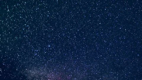 Time Lapse Beautiful Starry Movement In The Night Sky, Perseid Meteor Shower, Time Lapse Mojave Desert, Star Time, universe galaxy moving across.