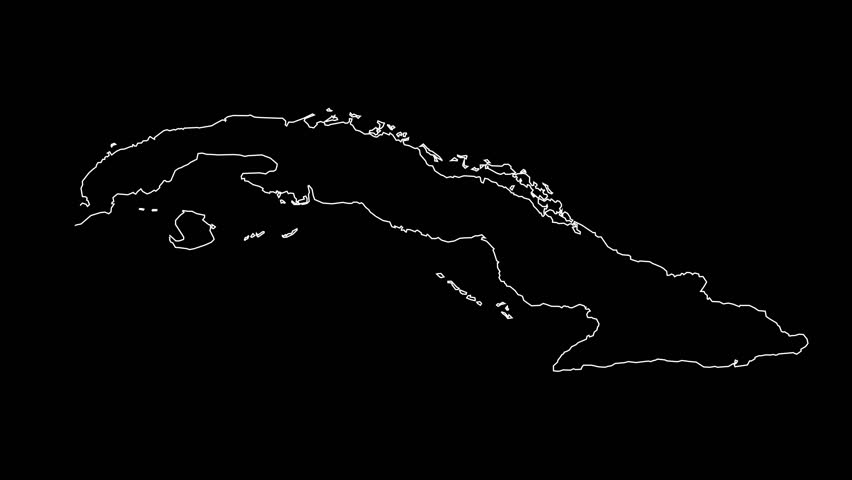 Cuba Map Outline Animation 100 1008329689   7 