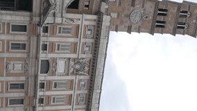 Vertical video. Basilica of St Mary Major. Rome, Italy