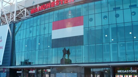 Manchester,UK - 4 May 2017: Exterior Of Old Trafford Football Stadium In Manchester