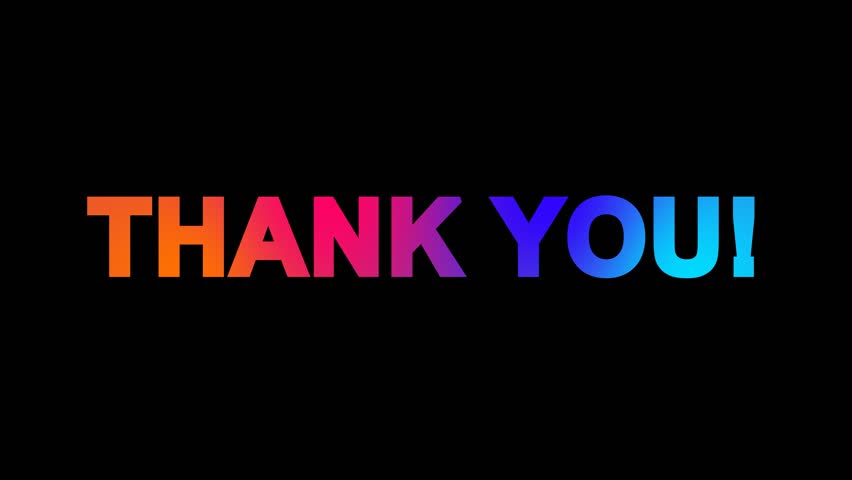 common expression thank you multi-colored appear Stock Footage Video ...