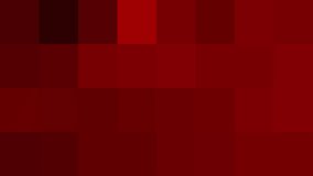 Dark Red Pixelated Digital Screen Texture with a Random Changing Pattern Backdrop. 4K High Definition Video.