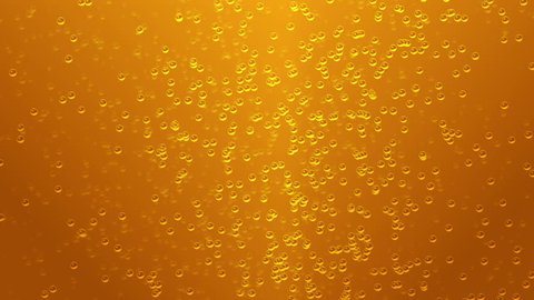 Craft Lager Beer Motion Background (Seamless, Looping), Sparkling Beer Bubbles.