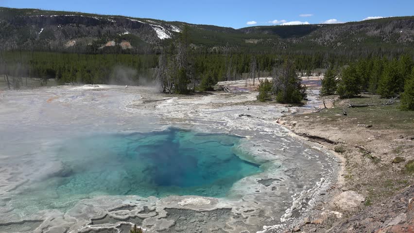 Artemisia Geyser at Upper Geyser Basin (Old Faithful Area). Yellowstone NP, Wyoming, USA