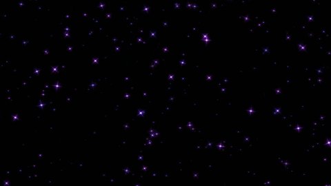 Sparkling Stars Animation - Loop Purple