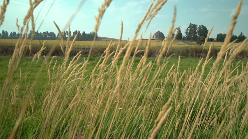 Rustic Round Barn, Palouse, Washington 4K. UHD. A round barn in Washington State, USA. 4K, UHD,
