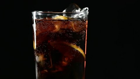 Glass Drink On Black Background Stock Photo 1328752217 | Shutterstock