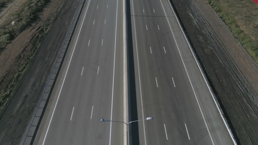 modern freeway in autumn