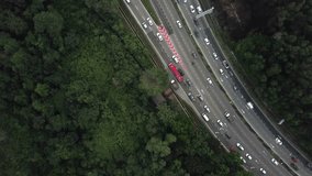 4K aerial footages of Duta Highway, Kuala Lumpur from a drone