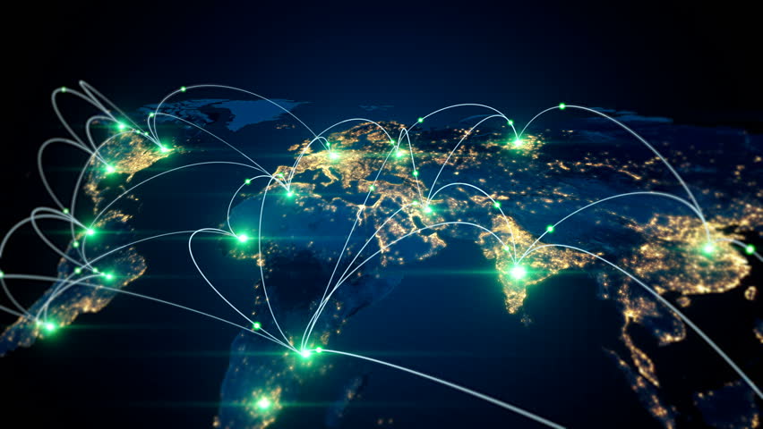 Global Business Concept of Connections Stock Footage Video (100%