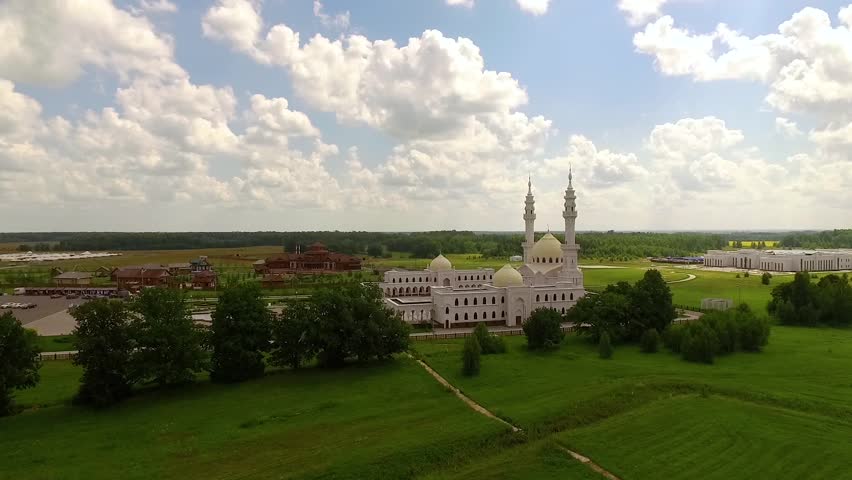 White mosque in Bolgar city