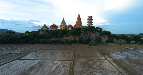 Aerial Shot from Drone, Wat Thum Sua - Tiger Cave Temple, Thailand
