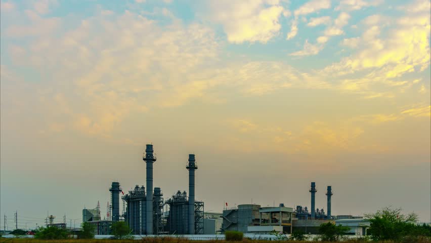Time-lapse Petrochemical plant at Twilight In the industrial area Eastern Thailand. | Shutterstock HD Video #1008495892