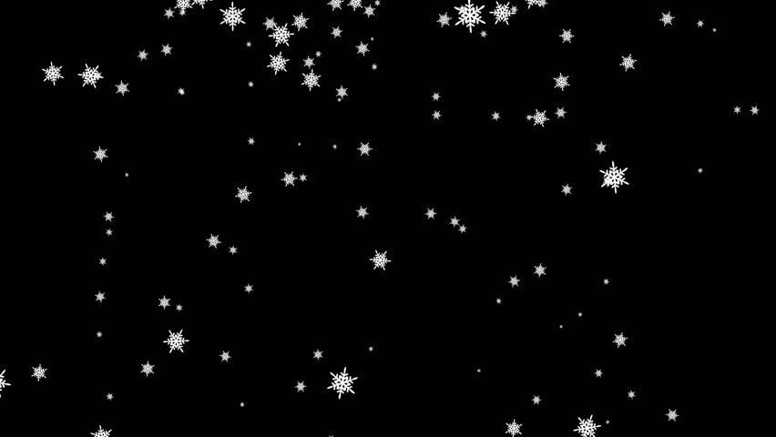 A looping background of falling snowflakes
