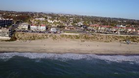 Carlsbad, CA - Beach and Downtown - Drone Video. Aerial Video of Carlsbad is a city near San Diego, in California. Also know as sister city of Karlovy-Vary in Czech Republic.