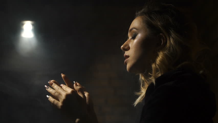 Girl emits clouds of smoke