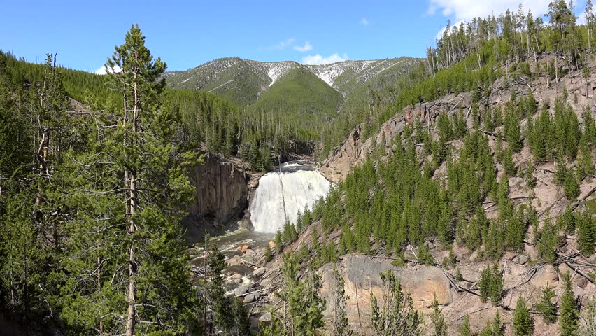 Bechler Falls waterfall