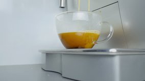Making coffee with milk.
Video footage of making coffee with milk.