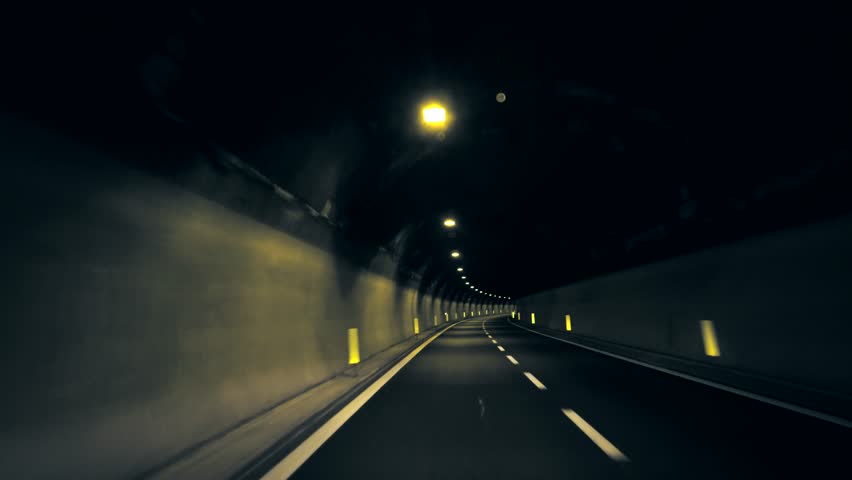 tunnel drive dark Stock Footage Video (100% Royalty-free) 1008565174 ...